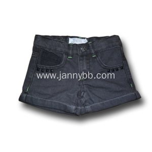 children girls dark denim shorts